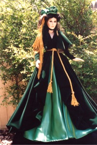 Scarlet's Green Velvet Dress